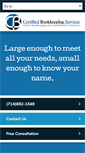 Mobile Screenshot of certifiedbookkeepingservices.com